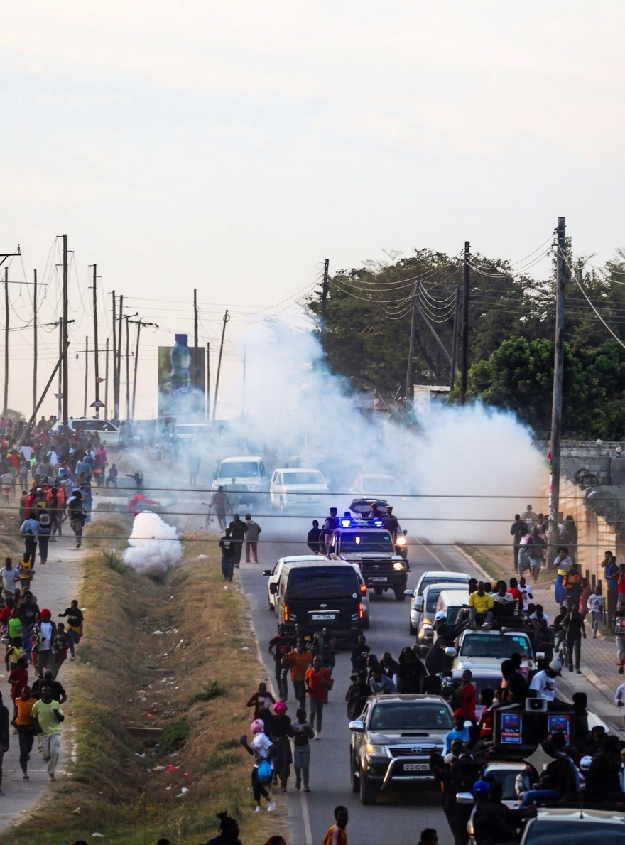 Police Fire Teargas at Mundubile Roadshow in Lusaka