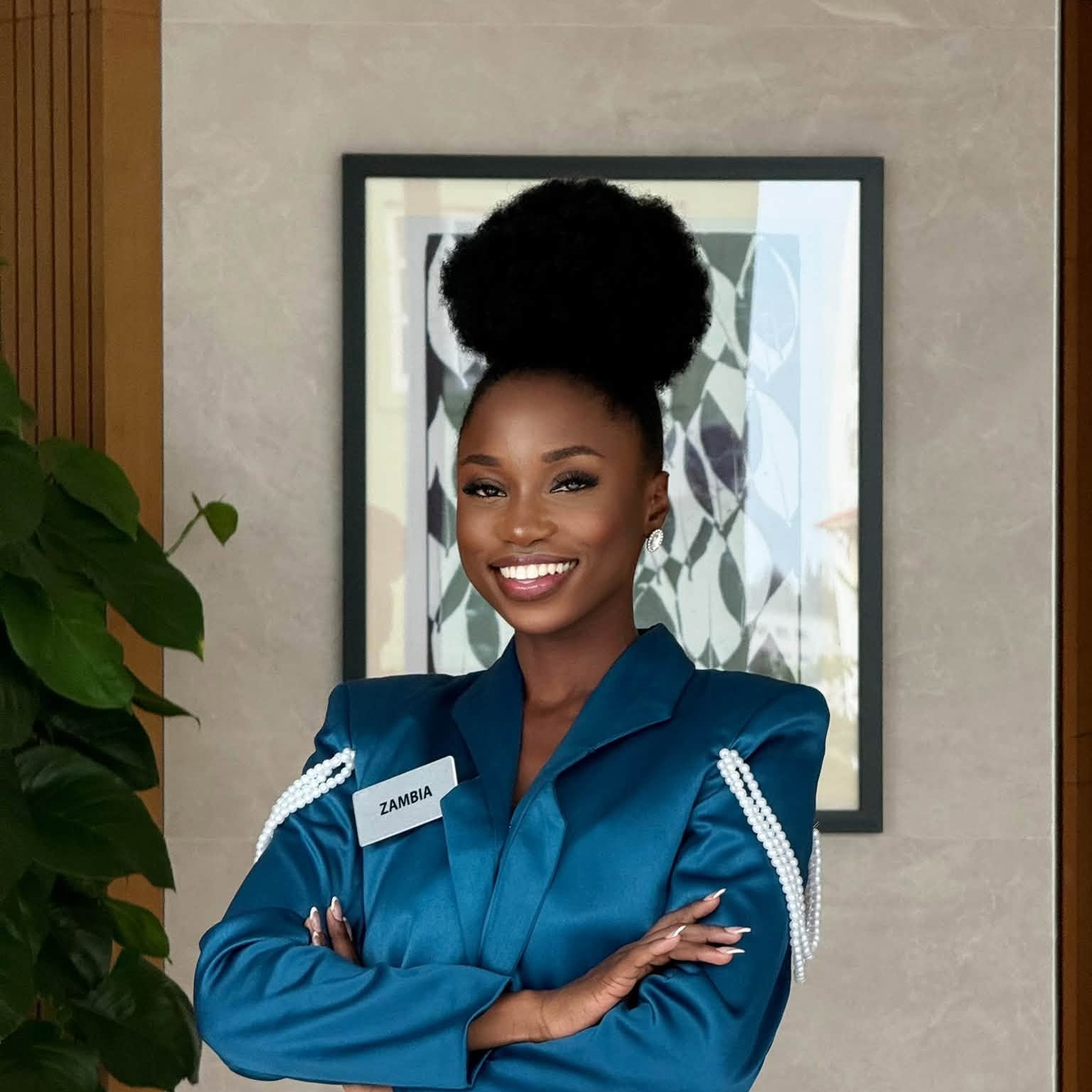 The Zambian Doctor Making Waves at Miss World Makes it to Top 40